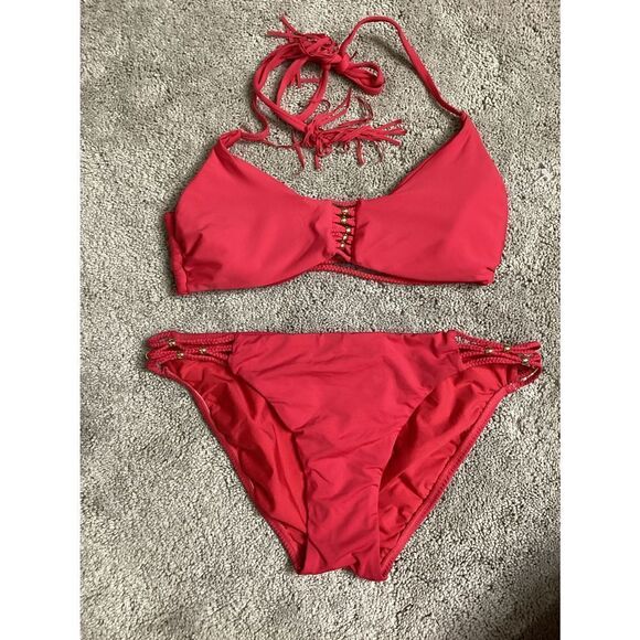 New. PilyQ Rouge Braided Zen Bikini set. Regularly $149 - Picture 6 of 9